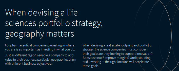 When devising a life sciences portfolio strategy, geography matters